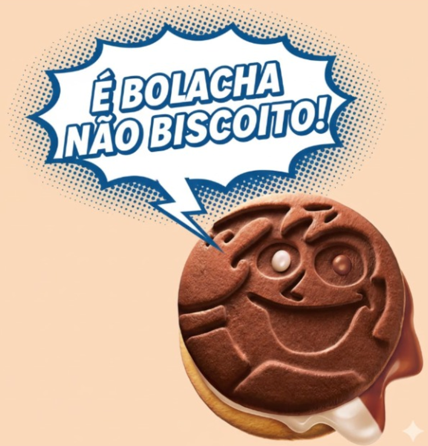 Logo É BOLACHA não biscoito!